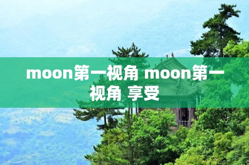moon第一视角 moon第一视角 享受