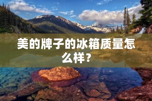 美的牌子的冰箱质量怎么样？