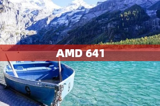 AMD 641：一款强劲的处理器