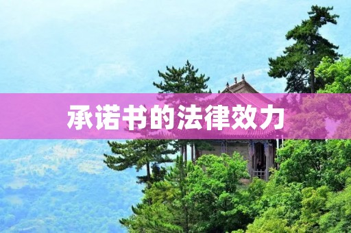 承诺书的法律效力：如何确保承诺书的有效性