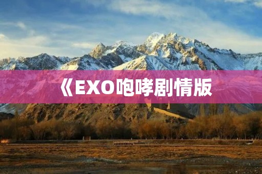 《EXO咆哮剧情版：逐梦之路绚烂迷人》