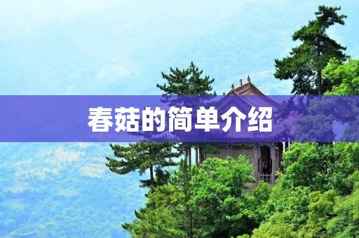 春菇的简单介绍 春菇的简单介绍