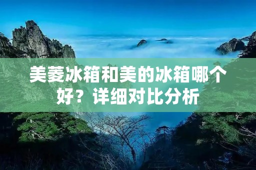 美菱冰箱和美的冰箱哪个好?详细对比分析 美菱冰箱和美的冰箱哪个好?详细对比分析