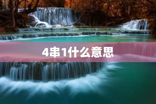 4串1什么意思 4串1什么意思