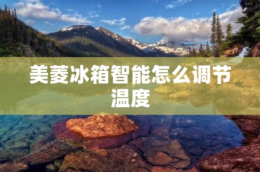 美菱冰箱智能怎么调节温度