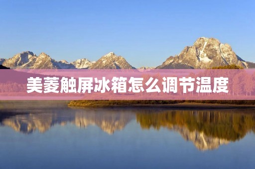美菱触屏冰箱怎么调节温度