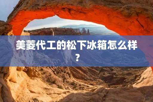 美菱代工的松下冰箱怎么样？