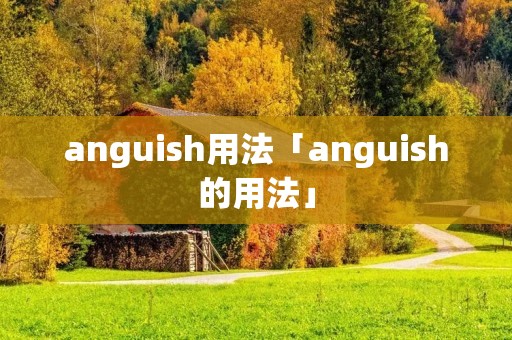 anguish用法「anguish的用法」 anguish用法「anguish的用法」