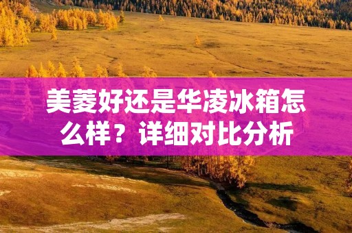 美菱好还是华凌冰箱怎么样?详细对比分析 美菱好还是华凌冰箱怎么样?详细对比分析