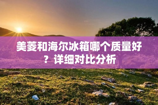 美菱和海尔冰箱哪个质量好？详细对比分析
