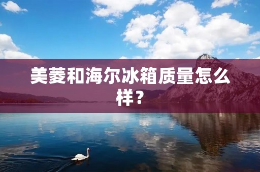 美菱和海尔冰箱质量怎么样? 美菱和海尔冰箱质量怎么样?