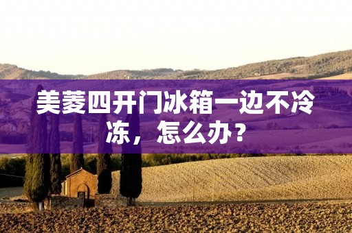 美菱四开门冰箱一边不冷冻,怎么办? 美菱四开门冰箱一边不冷冻,怎么办?