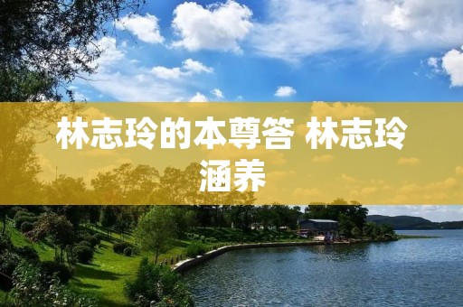 林志玲的本尊答 林志玲涵养