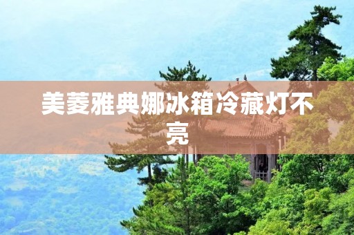 美菱雅典娜冰箱冷藏灯不亮：解决方法与注意事项