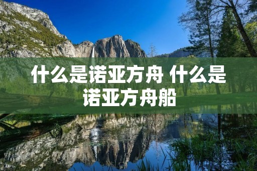 什么是诺亚方舟 什么是诺亚方舟船