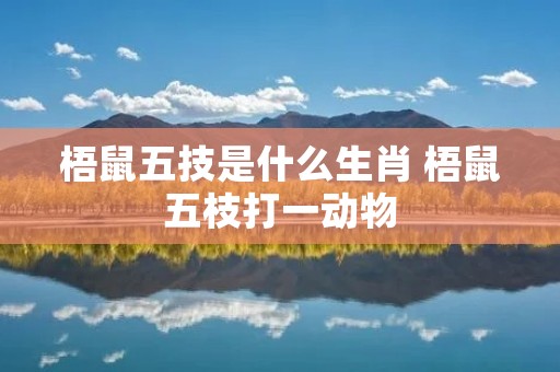 梧鼠五技是什么生肖 梧鼠五枝打一动物