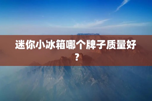 迷你小冰箱哪个牌子质量好? 迷你小冰箱哪个牌子质量好?
