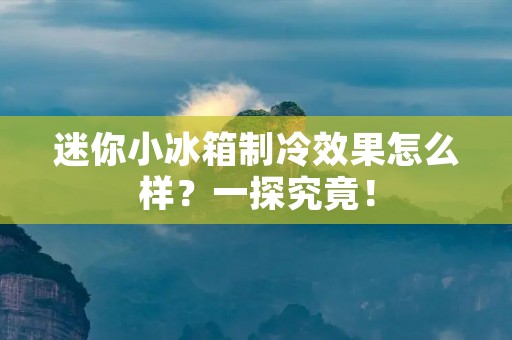迷你小冰箱制冷效果怎么样?一探究竟! 迷你小冰箱制冷效果怎么样?一探究竟!