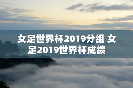 女足世界杯2019分组 女足2019世界杯成绩