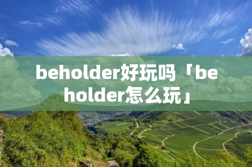 beholder好玩吗「beholder怎么玩」