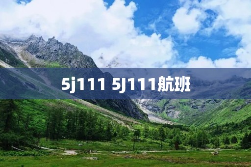 5j111 5J111航班