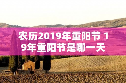 农历2019年重阳节 19年重阳节是哪一天 农历2019年重阳节 19年重阳节是哪一天