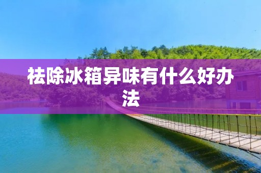 祛除冰箱异味有什么好办法 祛除冰箱异味有什么好办法