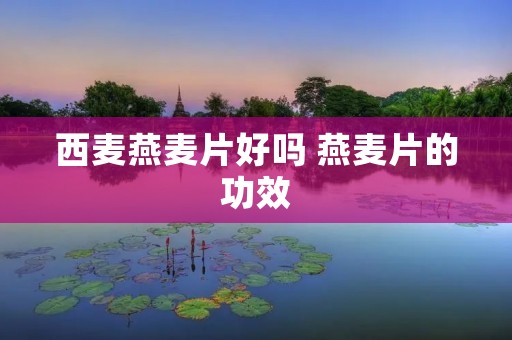 西麦燕麦片好吗 燕麦片的功效 西麦燕麦片好吗 燕麦片的功效