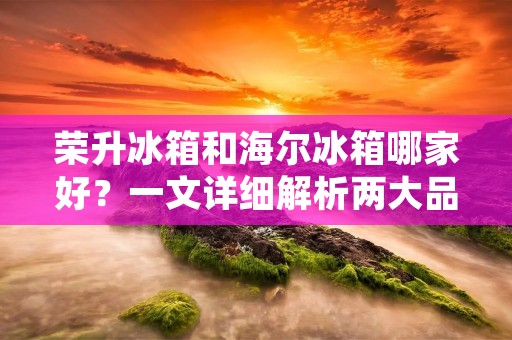 荣升冰箱和海尔冰箱哪家好？一文详细解析两大品牌
