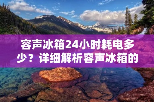 容声冰箱24小时耗电多少?详细解析容声冰箱的耗电情况 容声冰箱24小时耗电多少?详细解析容声冰箱的耗电情况