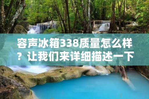 容声冰箱338质量怎么样？让我们来详细描述一下。