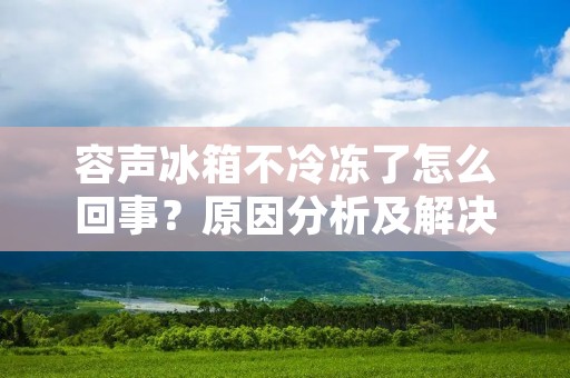 容声冰箱不冷冻了怎么回事?原因分析及解决方法 容声冰箱不冷冻了怎么回事?原因分析及解决方法