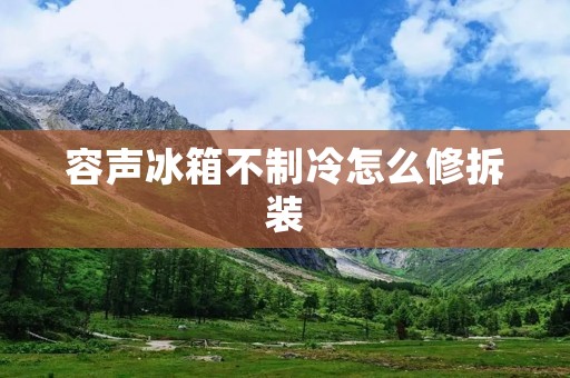 容声冰箱不制冷怎么修拆装