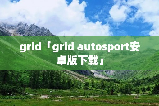 grid「grid autosport安卓版下载」 grid「grid autosport安卓版下载」