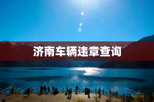 济南车辆违章查询：详细了解如何查询违章记录