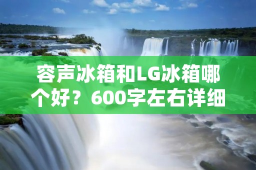 容声冰箱和LG冰箱哪个好?600字左右详细描述 容声冰箱和LG冰箱哪个好?600字左右详细描述