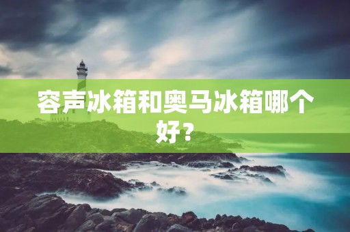 容声冰箱和奥马冰箱哪个好? 容声冰箱和奥马冰箱哪个好?