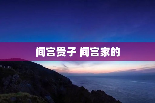间宫贵子 间宫家的