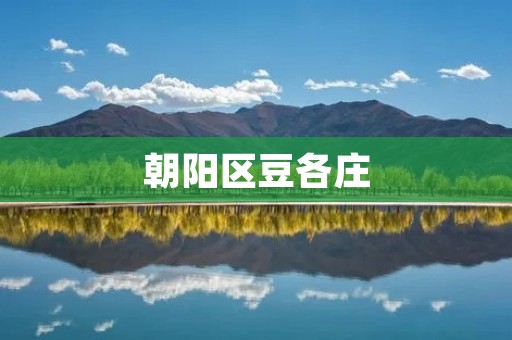 朝阳区豆各庄：探索古老村庄的历史与文化