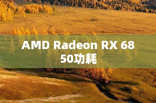 AMD Radeon RX 6850功耗：节能高性能的首选显卡