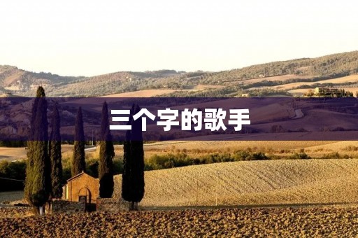 三个字的歌手：独特魅力的音乐魔法师