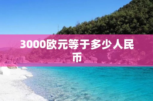 3000欧元等于多少人民币
