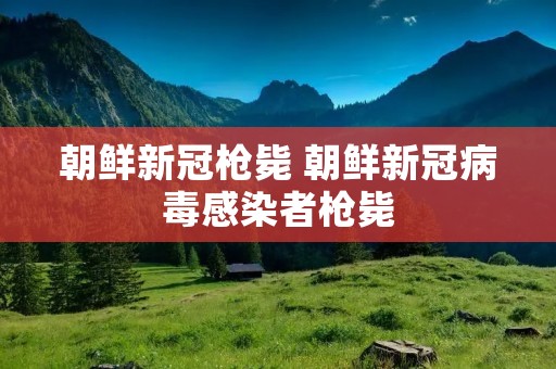 朝鲜新冠枪毙 朝鲜新冠病毒感染者枪毙