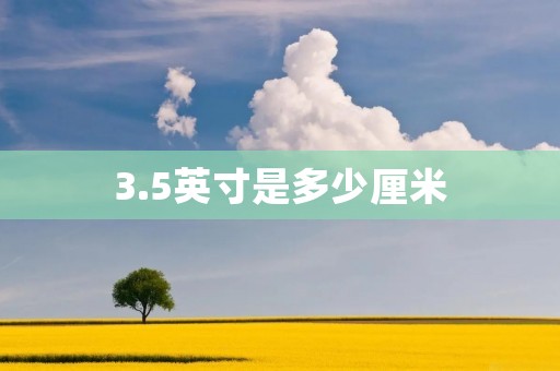 3.5英寸是多少厘米