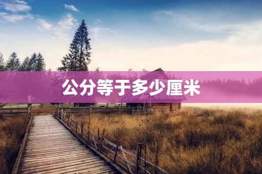 公分等于多少厘米 公分等于多少厘米