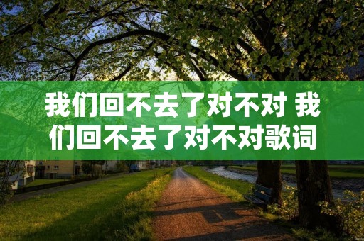 我们回不去了对不对 我们回不去了对不对歌词 我们回不去了对不对 我们回不去了对不对歌词