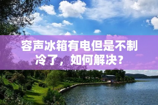 容声冰箱有电但是不制冷了,如何解决? 容声冰箱有电但是不制冷了,如何解决?