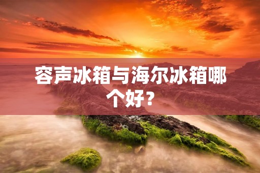 容声冰箱与海尔冰箱哪个好？