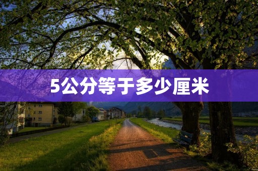 5公分等于多少厘米 5公分等于多少厘米