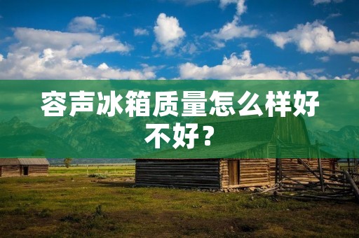 容声冰箱质量怎么样好不好? 容声冰箱质量怎么样好不好?